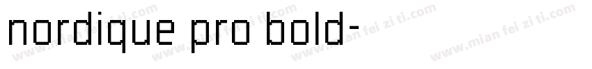 nordique pro bold字体转换